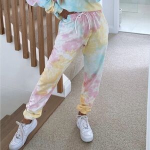 Sarah’s Day x White Fox Boutique Colorful Tie-Dye Sweatpants